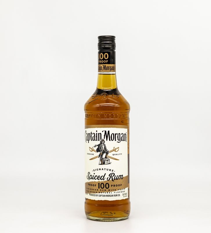Captain Morgan 100 Proof Spiced Rum 750ml