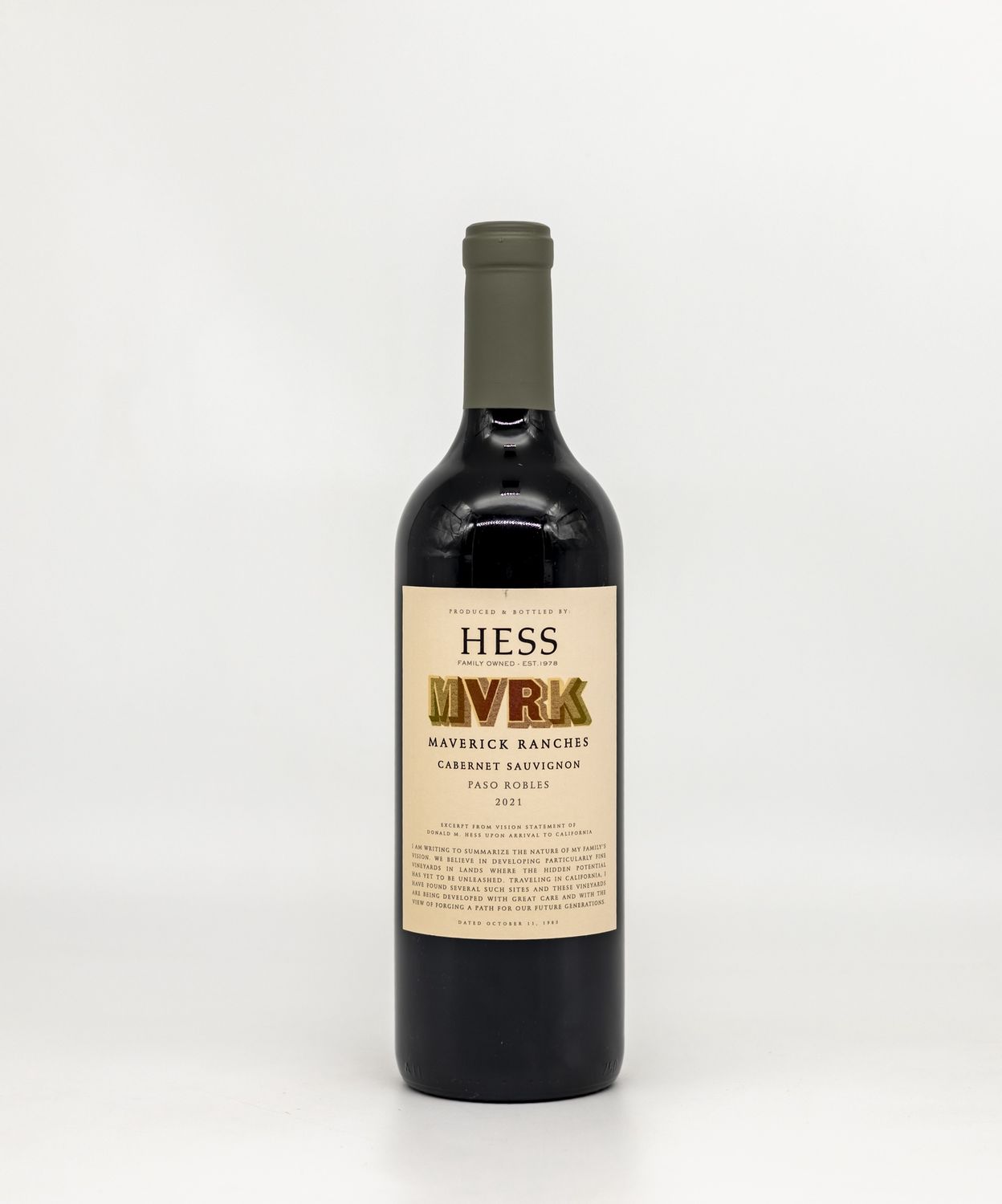 Hess Maverick Ranches Cabernet Sauvignon – Paso Robles 750ml