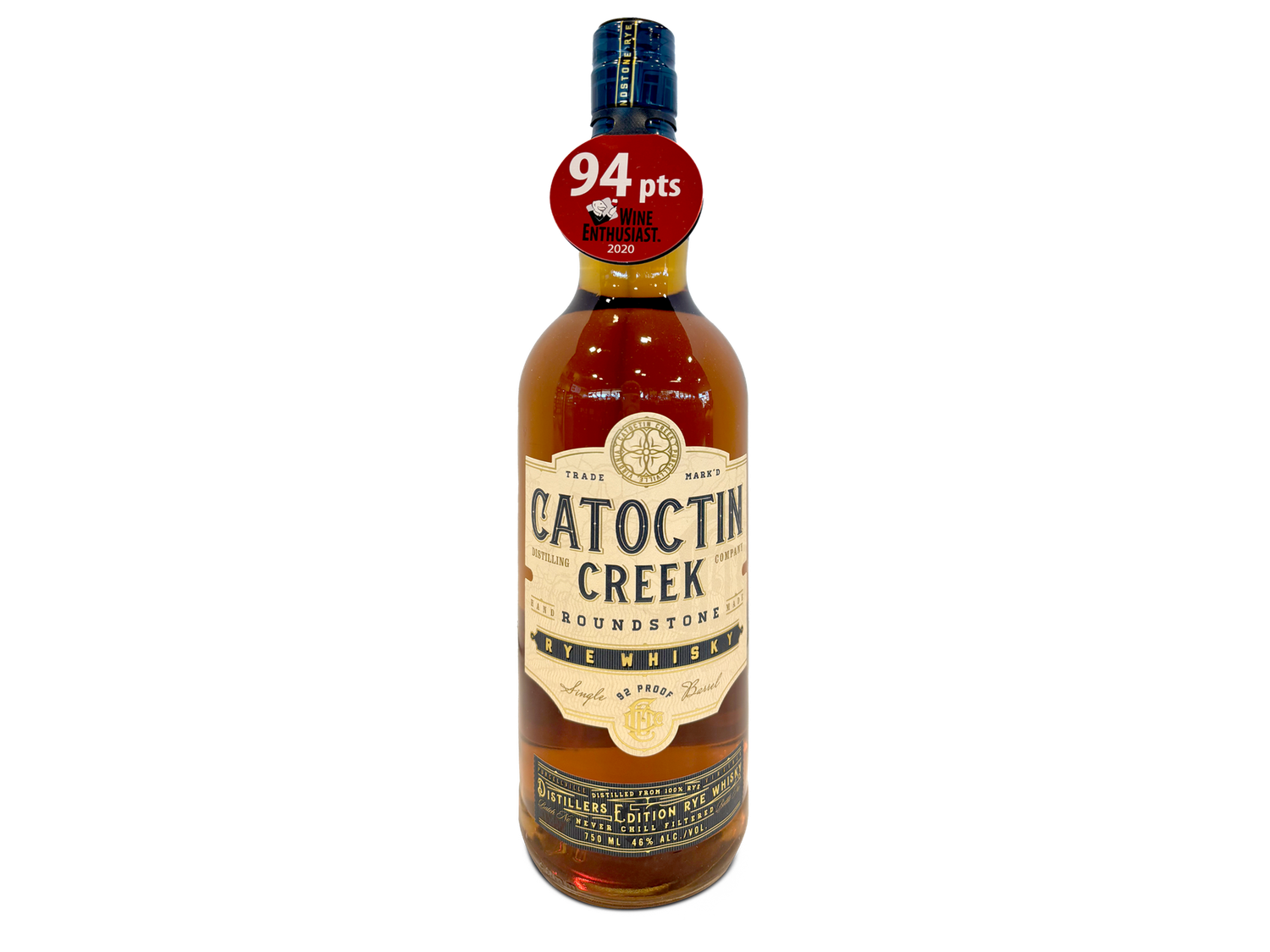 Catoctin Creek Roundstone Rye 92 Proof 750ml