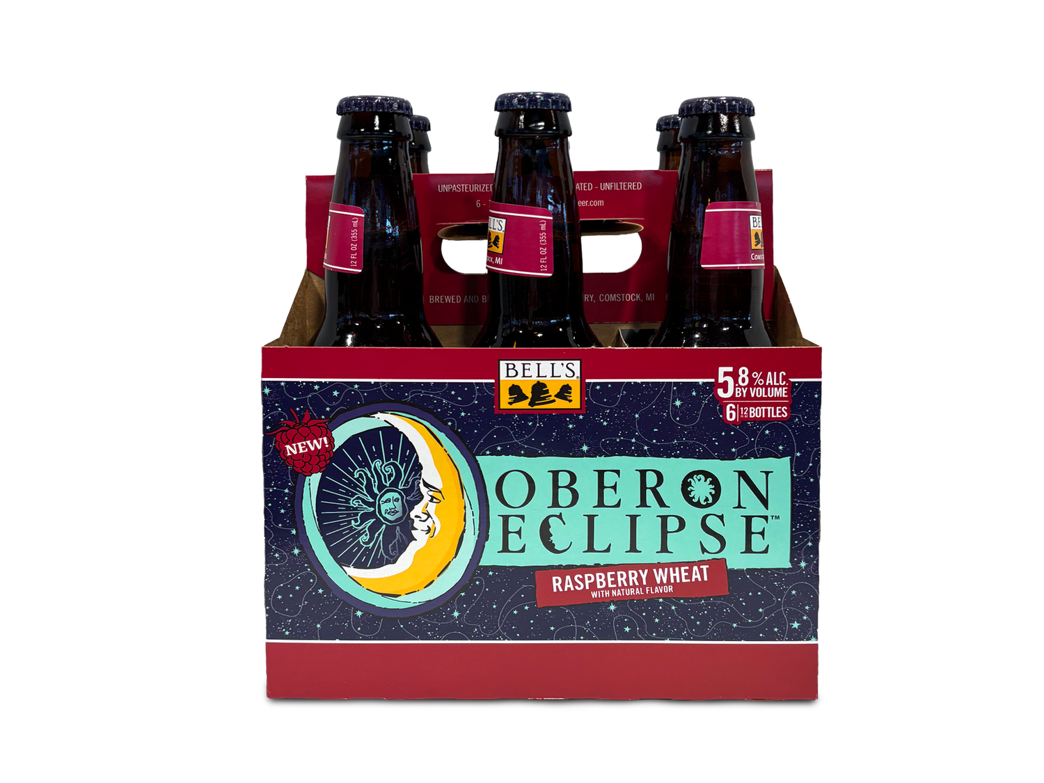Bell’s Oberon Eclipse Raspberry Wheat Ale  6pk 12oz bottles