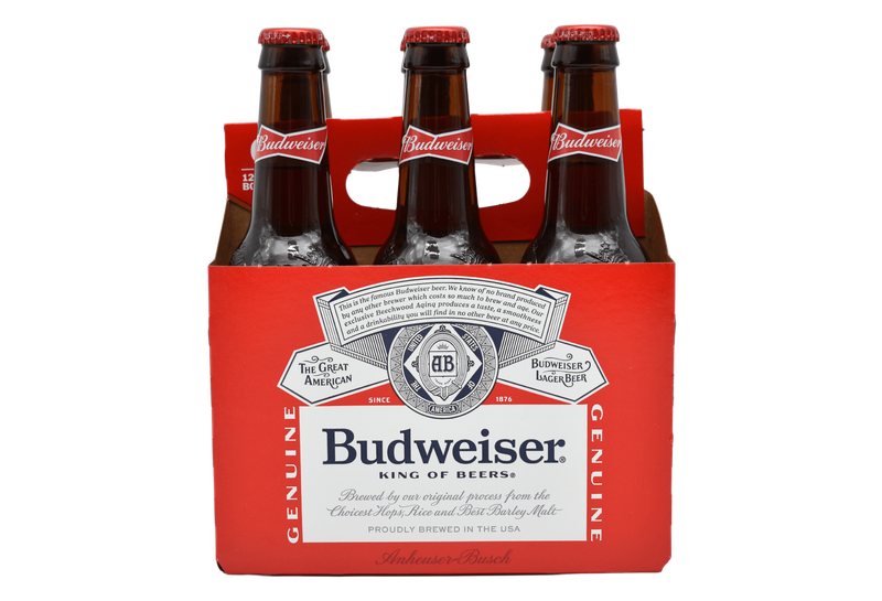 Budweiser 6pk 12oz bottles