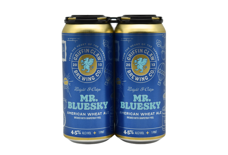 Griffin Claw Mr Blue Sky Wheat Beer 4pk 16oz cans