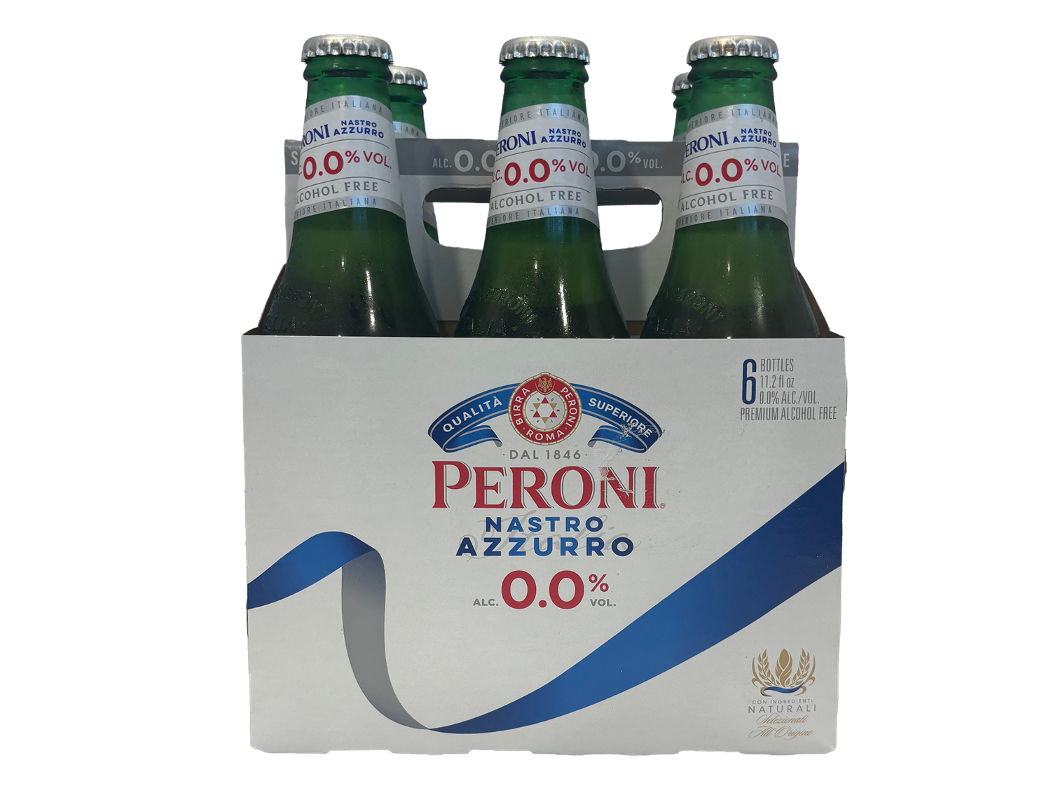 Peroni Nastro Azzurro 0.0%  6pk 11.2oz bottles