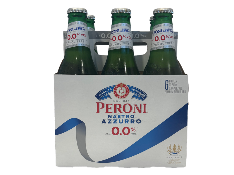Peroni Nastro Azzurro 0.0%  6pk 11.2oz bottles