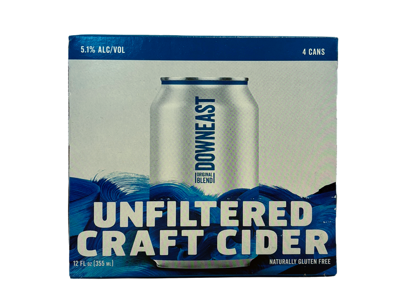 Downeast Unfiltered Craft Cider 4pk 12oz cans