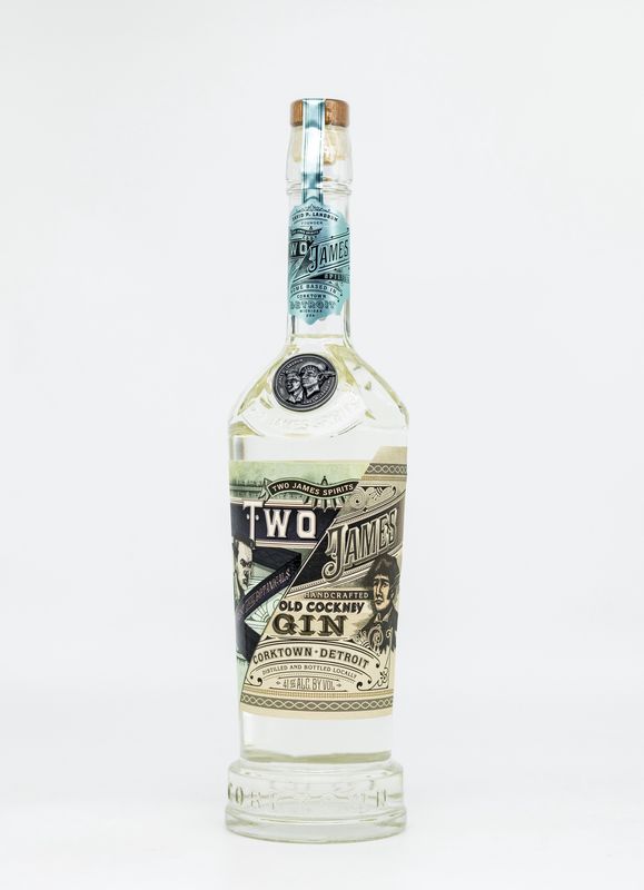 Two James Old Cockney Gin 750ml