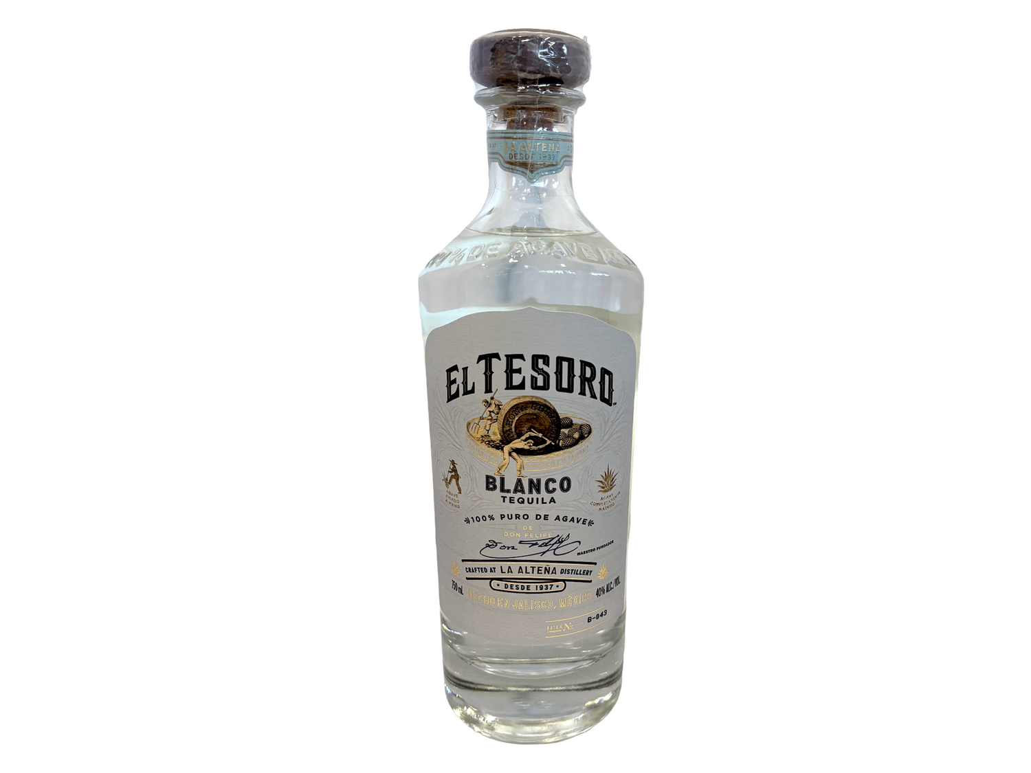 El Tesoro Blanco Tequila 750ml