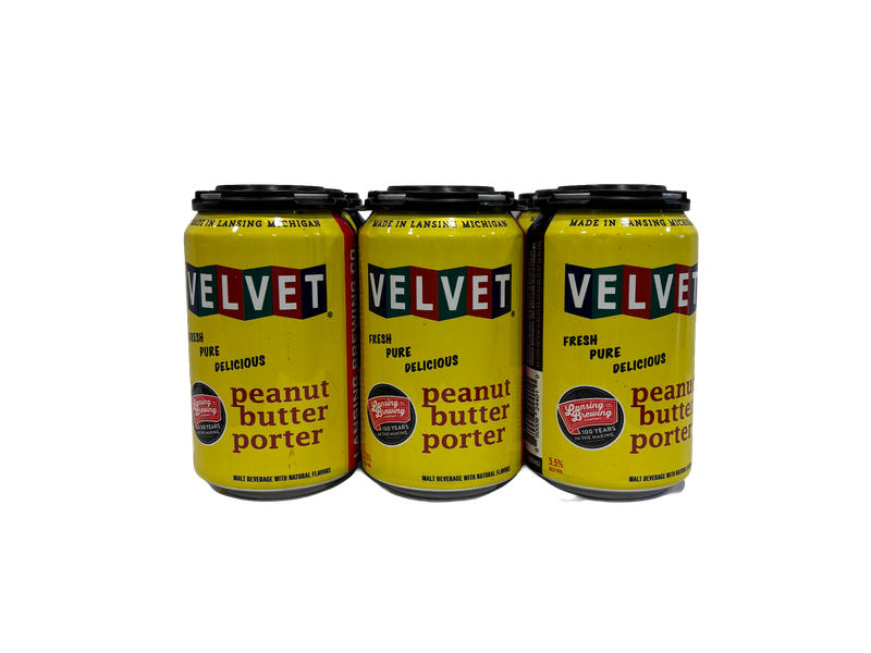 Lansing Brewing Velvet Peanut Butter Porter 6pk 12oz cans