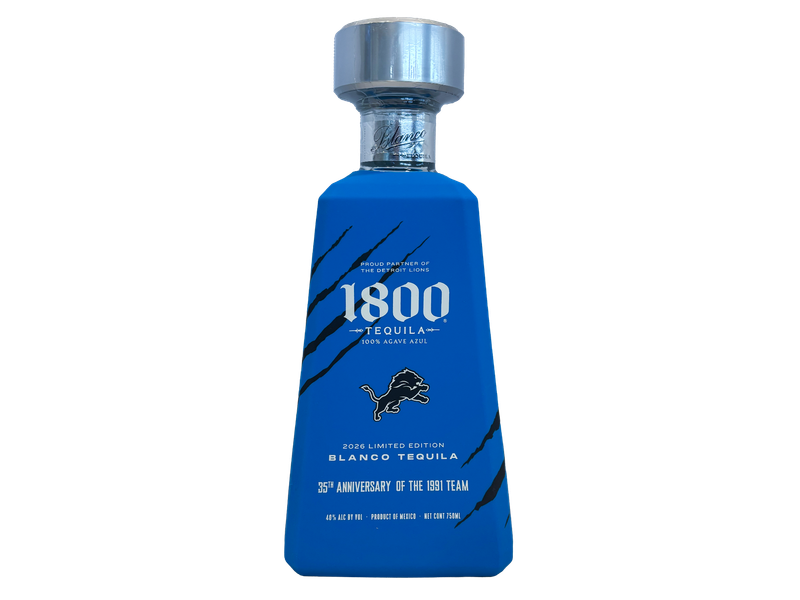 1800 Blanco Tequila – 2026 Limited Detroit Lions Edition 750ml