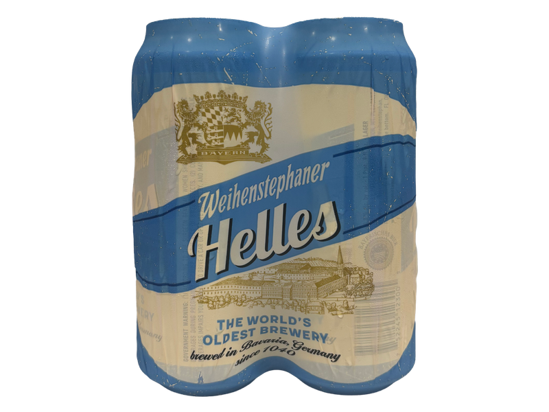 Weihenstephaner Helles 4pk 16oz cans
