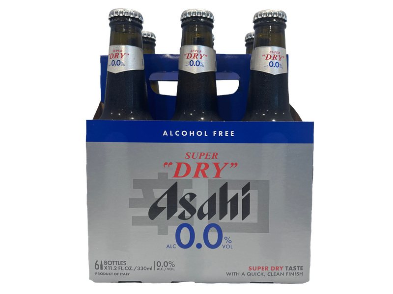 Asahi Super Dry 0.0% 6pk 11.2oz bottles