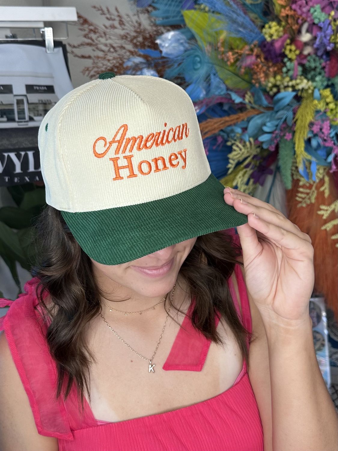 Embroidered Truckers, Type: American Honey Green