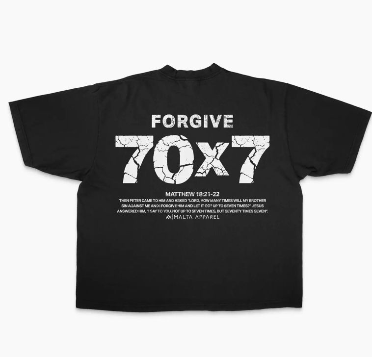 70 X 7 Drop shoulder tee (super oversized), Color: Black, Size: medium
