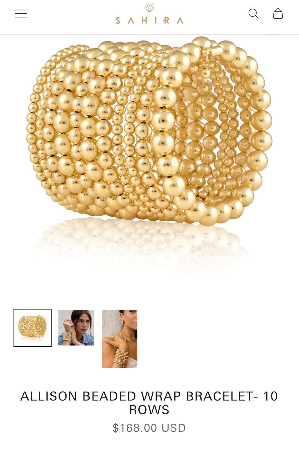 Bracelets, Type: Allison beaded wrap