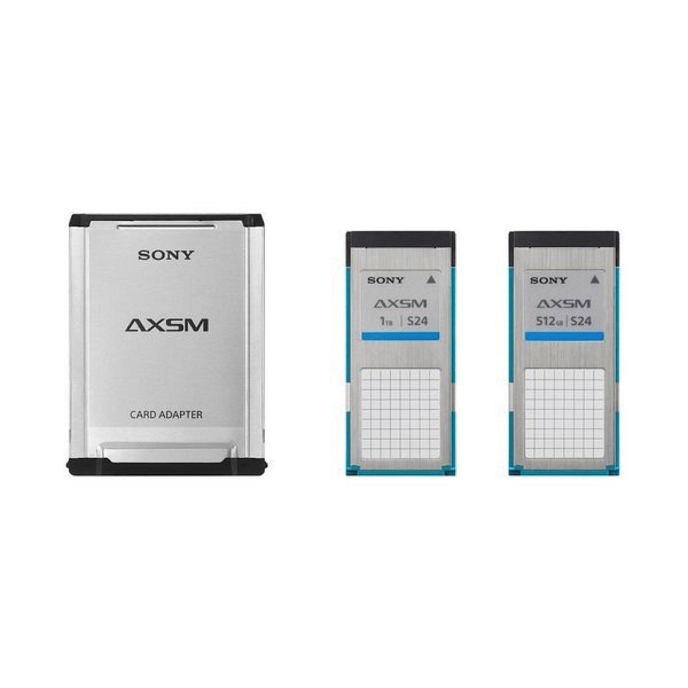 2 - Sony AXSM 512 GB Memory Cards w/USB 3.0 Card Reader Package