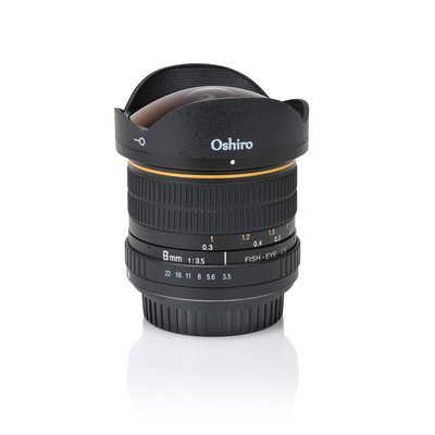 Oshiro 8mm Fisheye CS Lens F3.5 - Nikon F-Mount