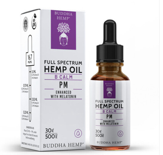 Full Spectrum Hemp Oil w/ Melatonin 500mg