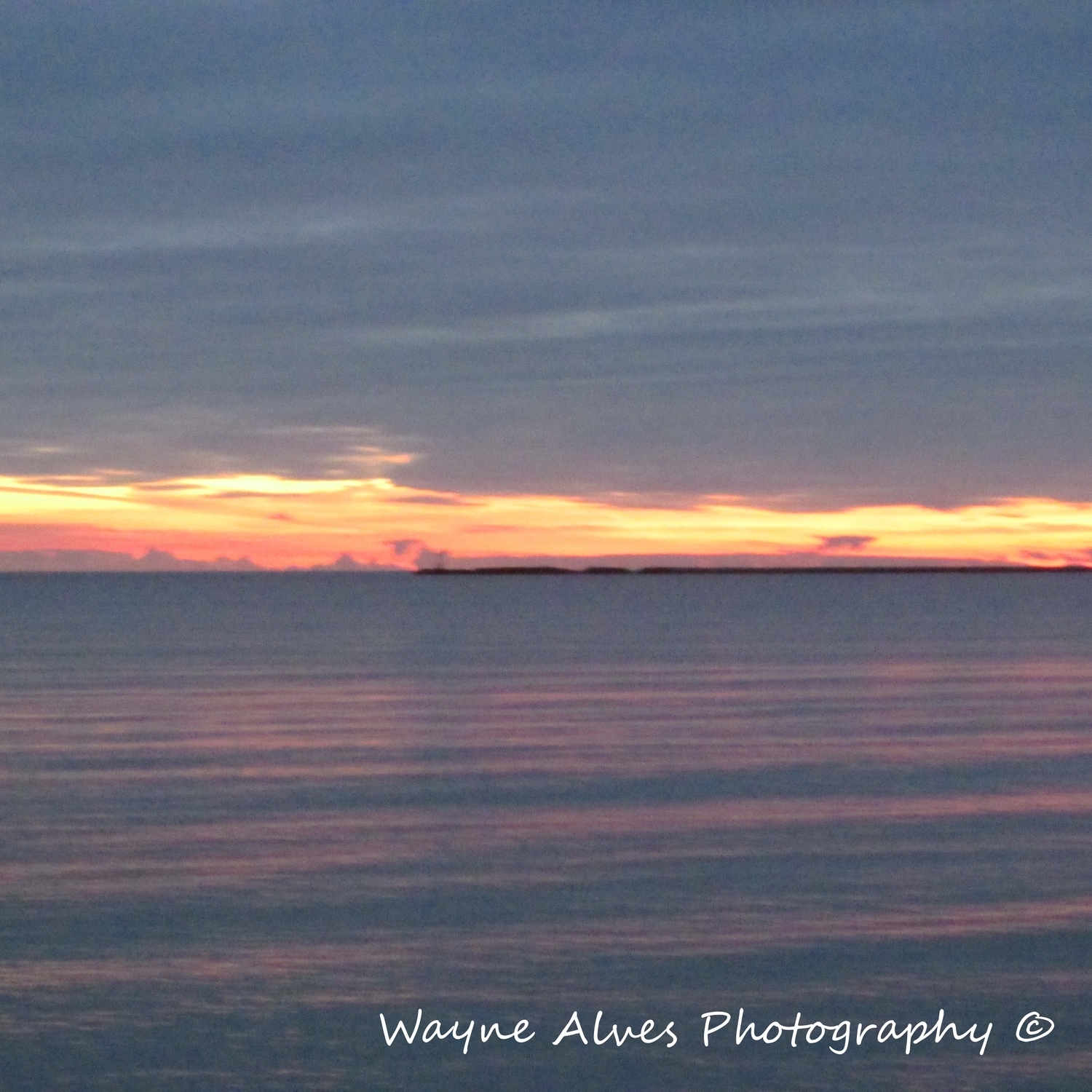 SUNSET OVER HYANNIS PORT, MASSACHUSETTS