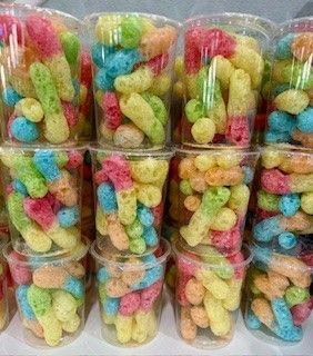 Sour Worm Puffs