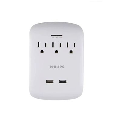 Prises Murales avec protection de 900 joules et 2 ports usb