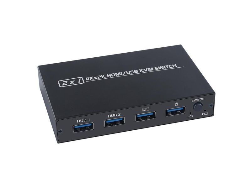 AIMOS AM-KVM 201CL commutateur KVM HDMI/USB 2-en-1