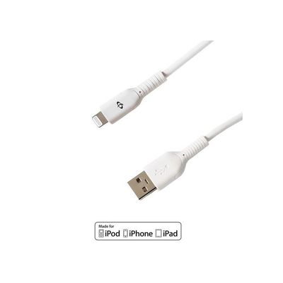 Apple iPhone 8-pin Lightning a USB Charge/Sync MFi Cable - blanc