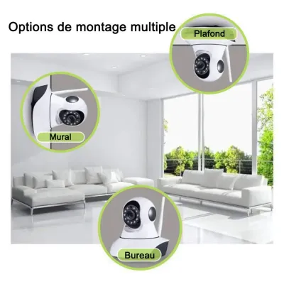 Caméra intelligente Wi-Fi sans fil