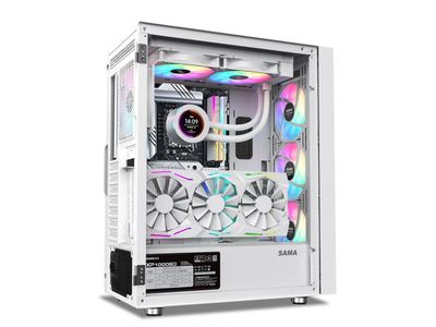 Boîtier PC de jeu ATX en verre trempé SAMA 3509