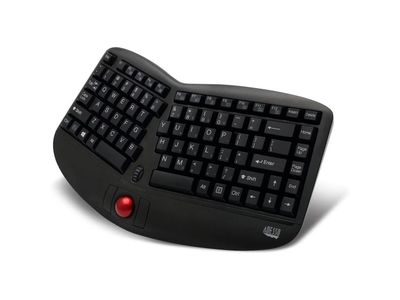 Clavier ergonomique sans fil USB RF noir