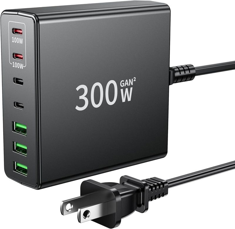 Bloc de charge rapide USB C 300 W