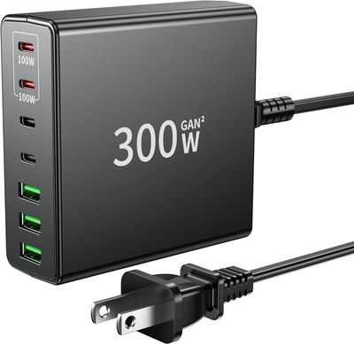 Bloc de charge rapide USB C 300 W