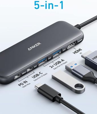 Anker Hub USB-C 332 (5 en 1) avec écran