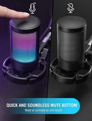 Fifine Microphone de jeu USB pour ordinateur,