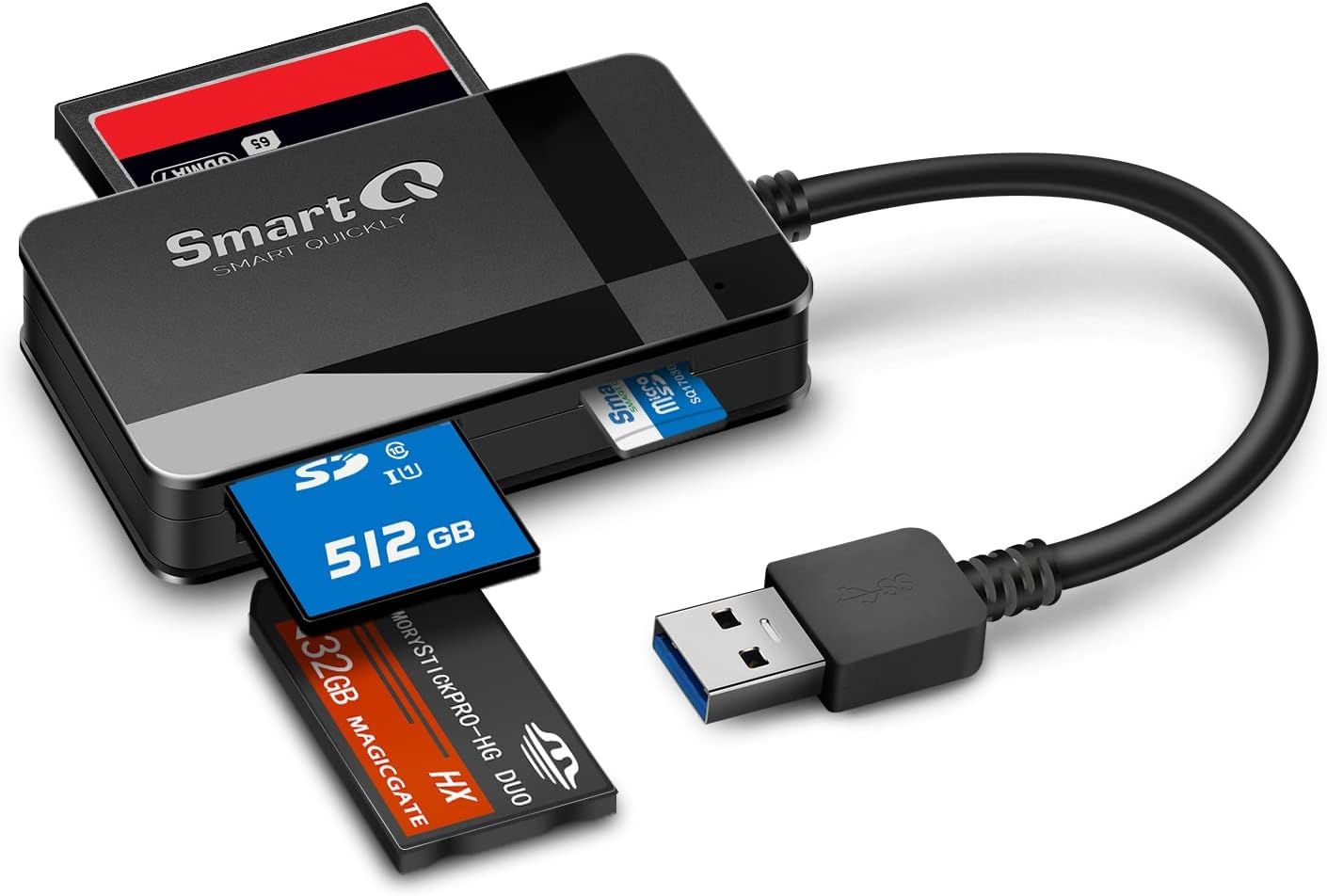 SmartQ C368 Lecteur de carte SD USB 3.0, Plug N Play