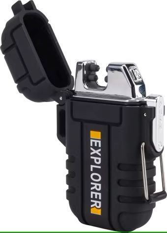 Allumeur sans flamme rechargeable noir