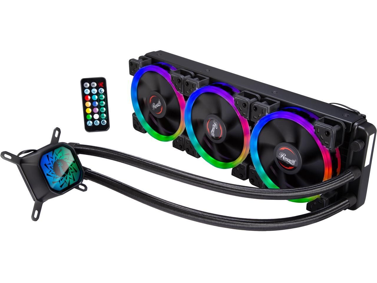 Rosewill PB360-RGB RGB CPU Liquid Cooler, Closed Loop