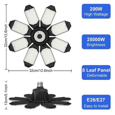 LED Plafonnier de garage Déformable Ultra lumineux