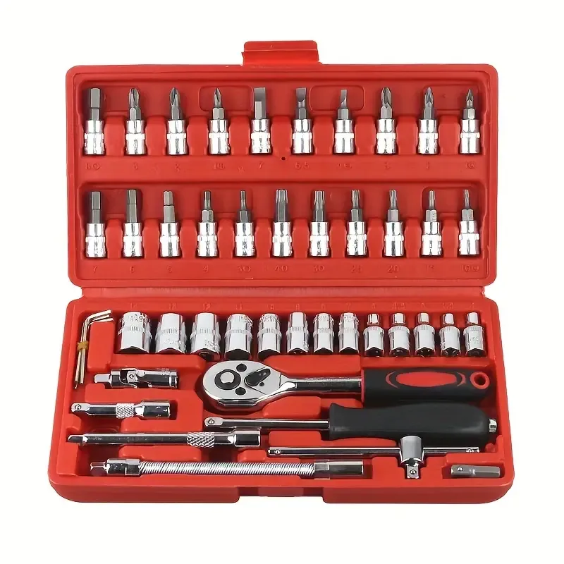 Kit d’outils de réparation de voiture de 46 pièces
