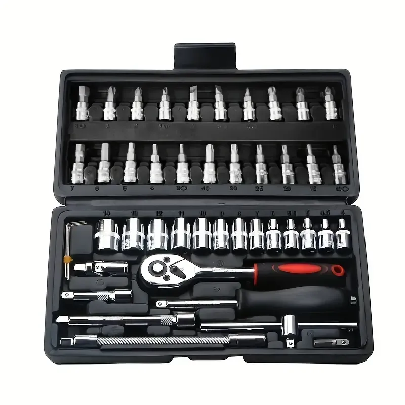 Kit d’outils de réparation de voiture de 46 pièces