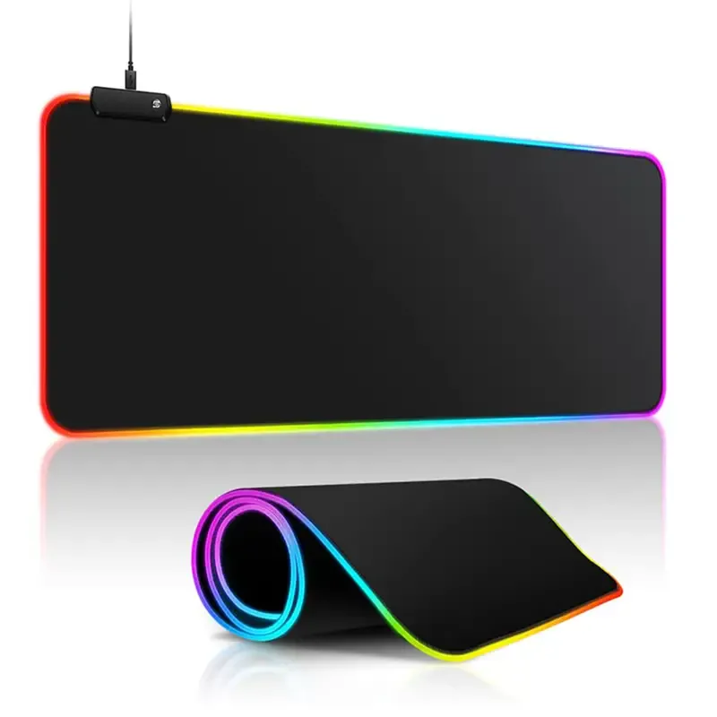 Grand tapis de souris de jeu RVB avec surface étanche