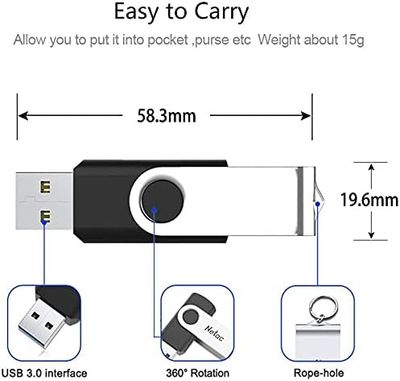 Clé USB 3.0 1 To, 1 000 Go,