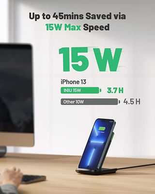 chargeurs sans fil rapides 15 W avec lumière adaptative