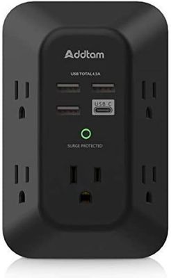 Chargeur mural USB, protection contre les surtensions