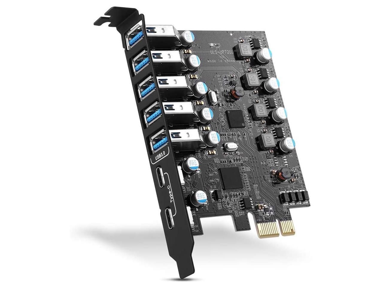 Carte d’extension PCI-E vers USB 3.0 7