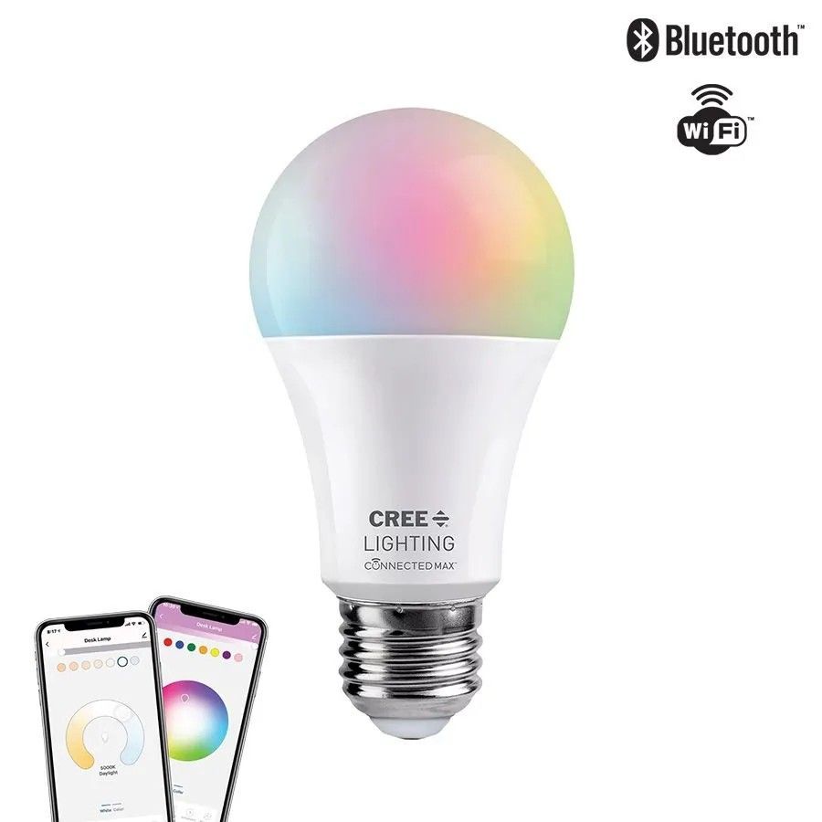 Ampoule A19 DEL intelligente Wi-Fi et Bluetooth
