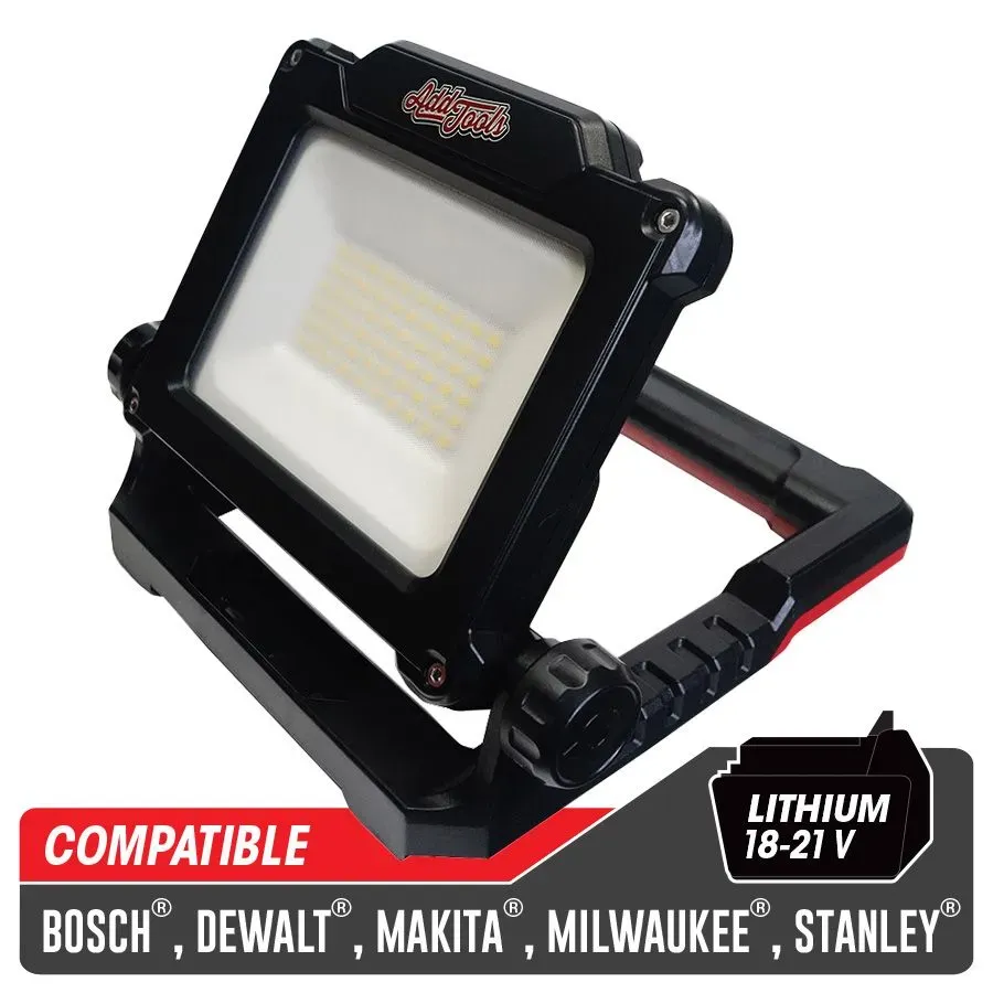 Lampe de travail DEL sans fil à batterie lithium - 20 W