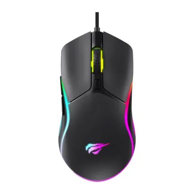 Souris optique de jeu rétroéclairée HAVIT MS1029 avec fil - 6 boutons - RVB - USB