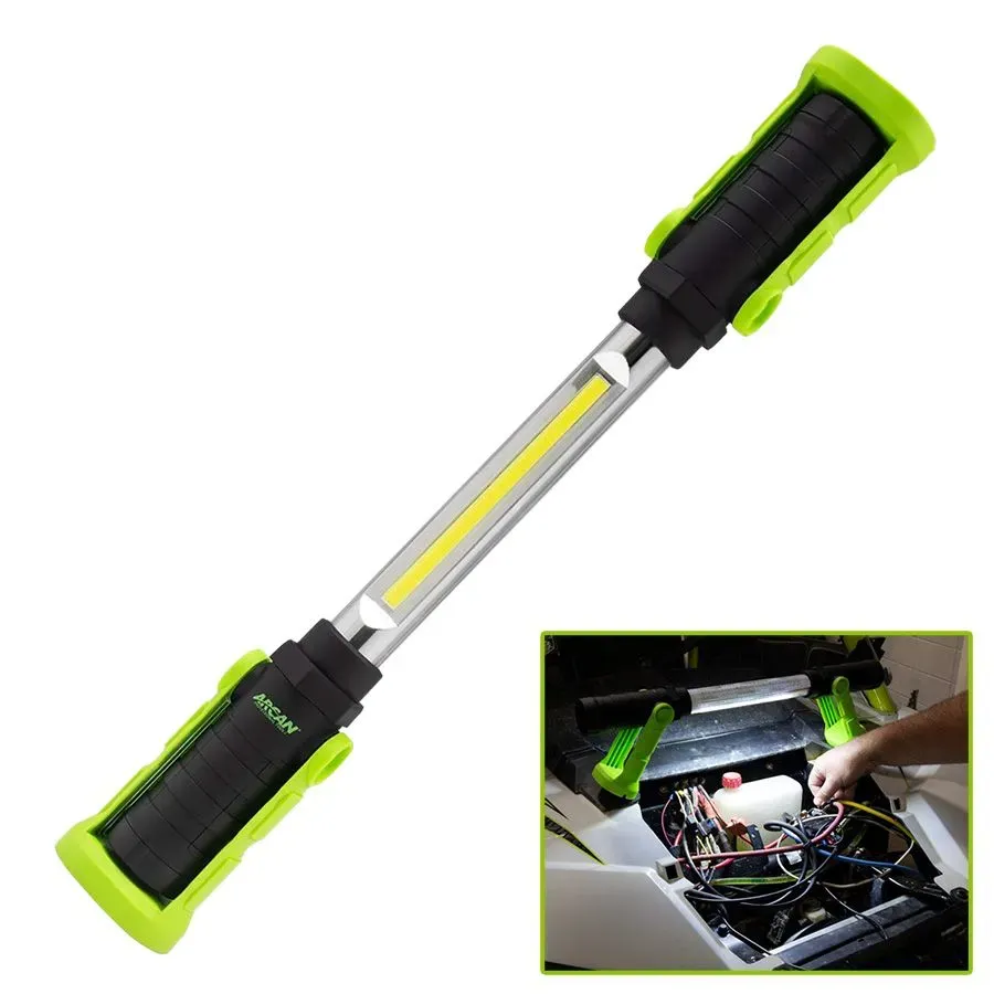 Lampe de travail DEL rechargeable avec crochet et base magnétique