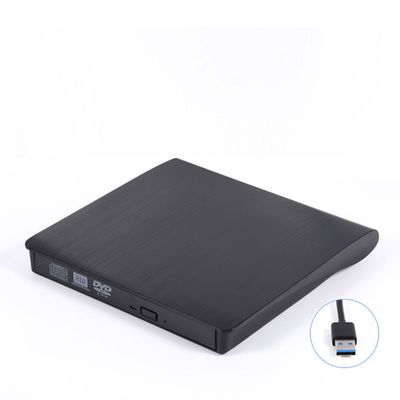 Lecteur optique Dvd externe Usb, graveur de disque, ordinateur portable, lecteur optique Mobile Blu-ray, Color: Single interface recorder-black