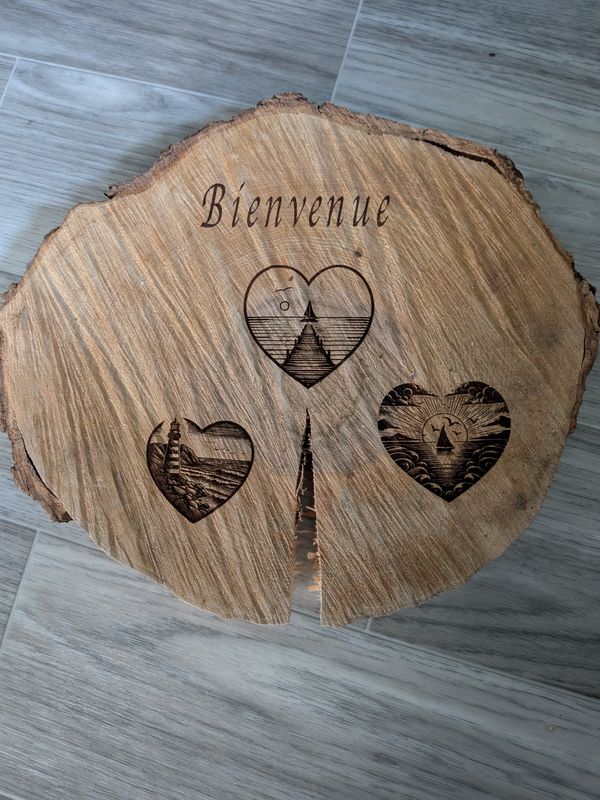 Rondelle d&#39;érable Avec dessin